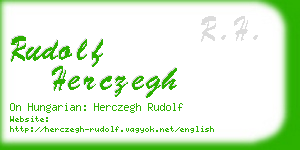 rudolf herczegh business card